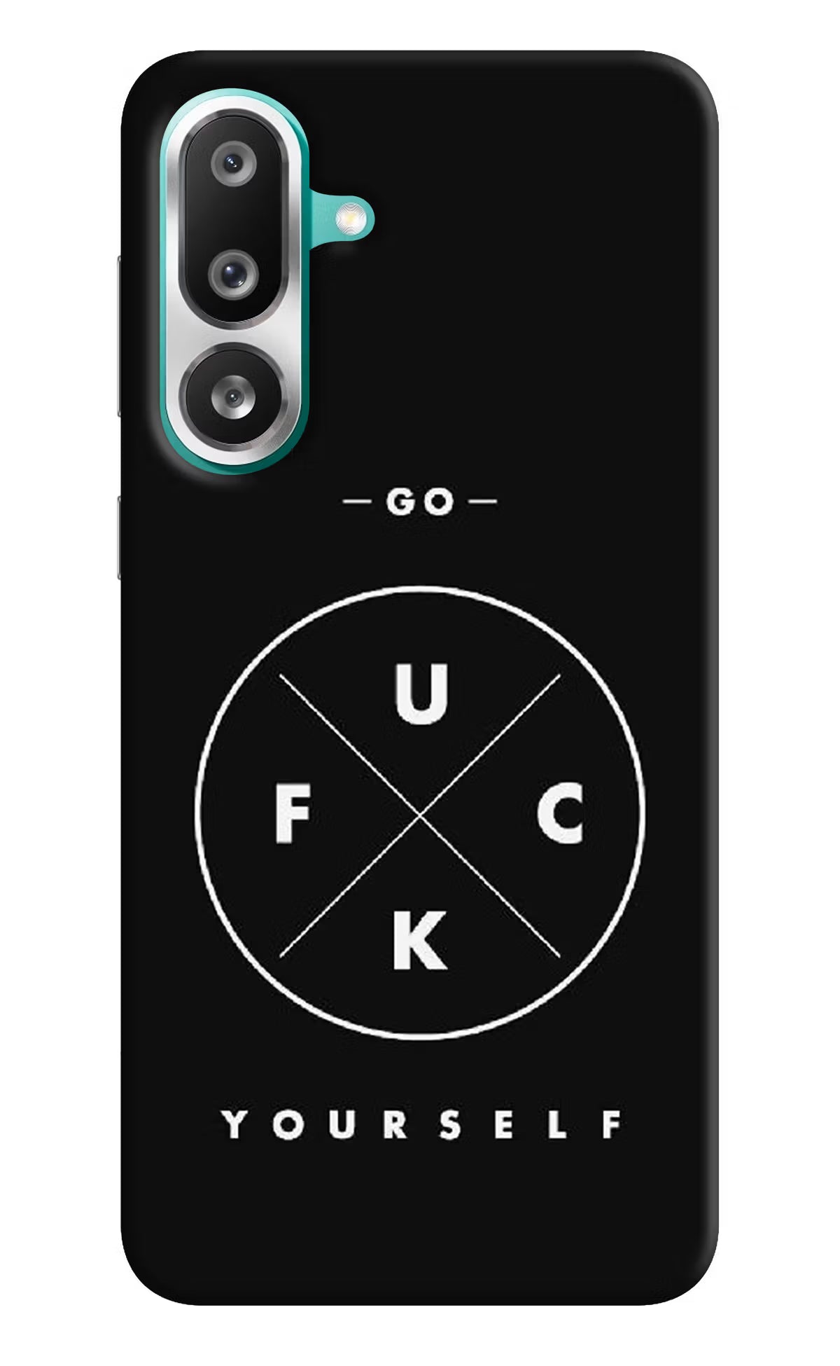 Go Fuck Yourself Samsung F56 Hard Case Back Cover by Casekaro