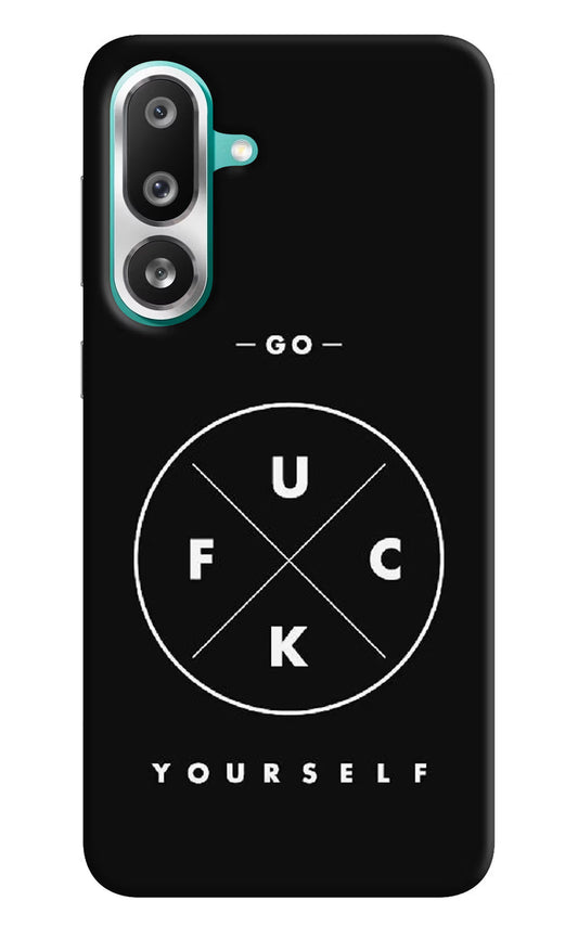 Go Fuck Yourself Samsung F56 Hard Case Back Cover by Casekaro