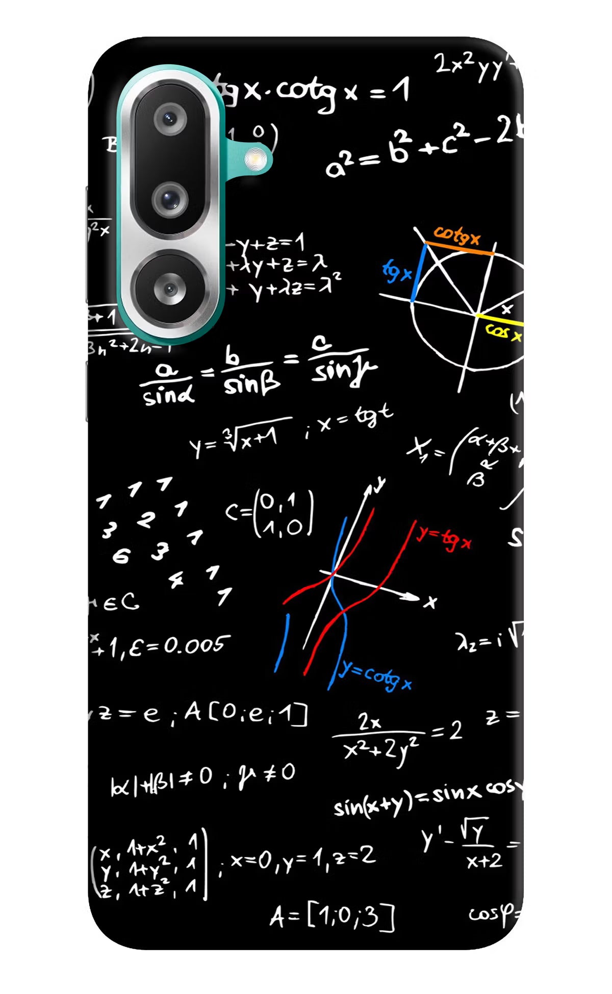 Mathematics Formula Samsung F56 Hard Case Back Cover by Casekaro