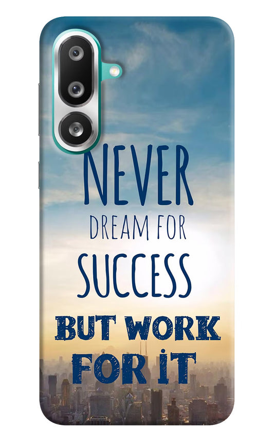 Never Dream For Success But Work For It Samsung F56 Hard Case Back Cover by Casekaro