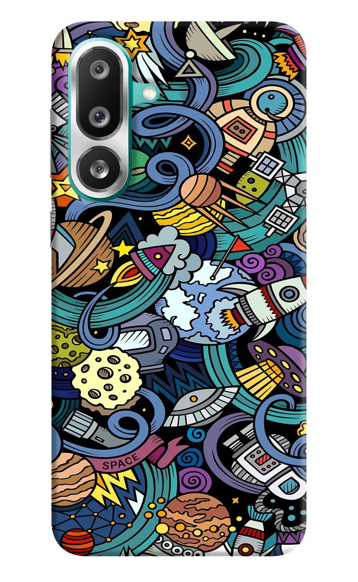 Space Abstract Samsung F56 Hard Case Back Cover by Casekaro