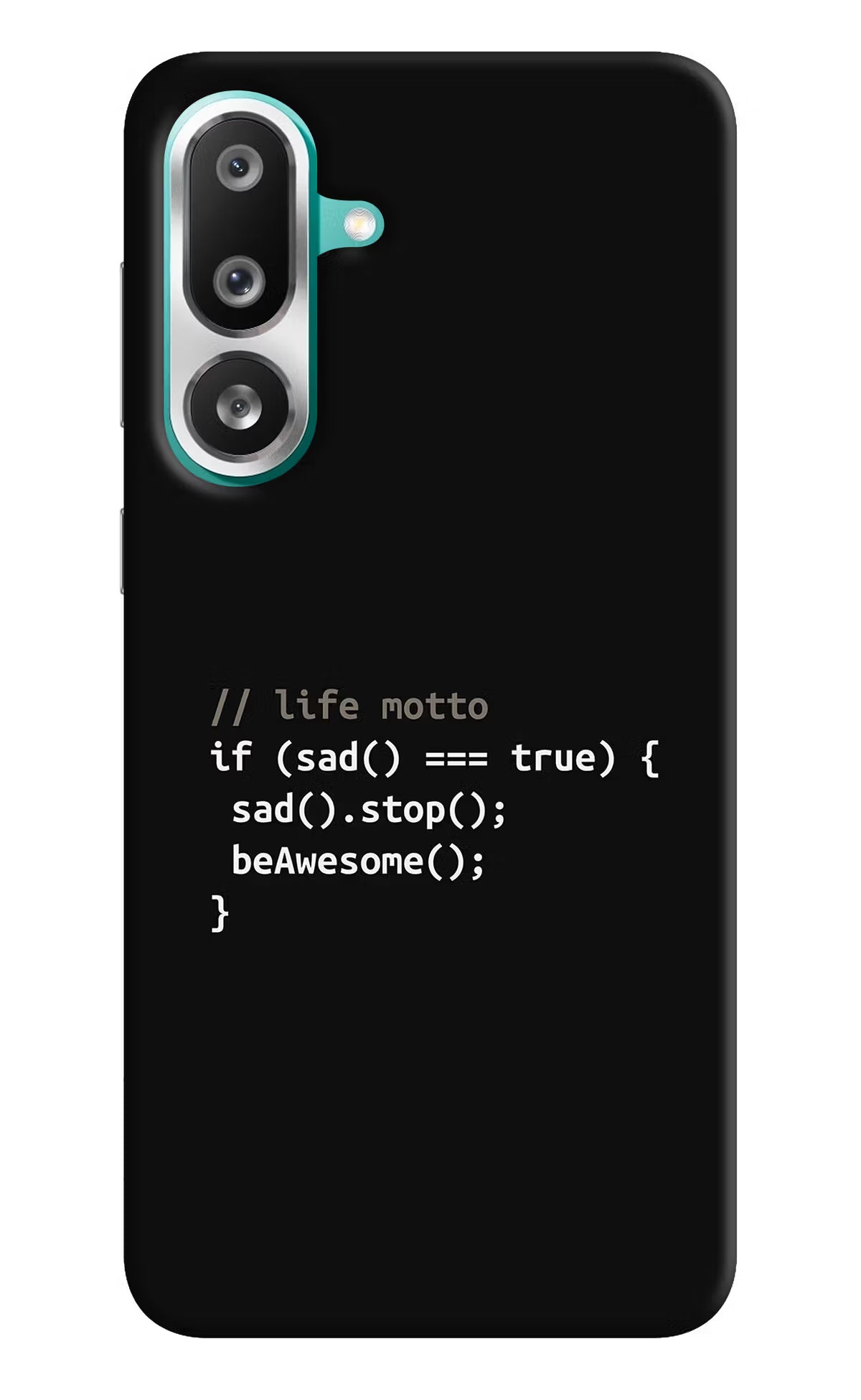 Life Motto Code Samsung F56 Hard Case Back Cover by Casekaro