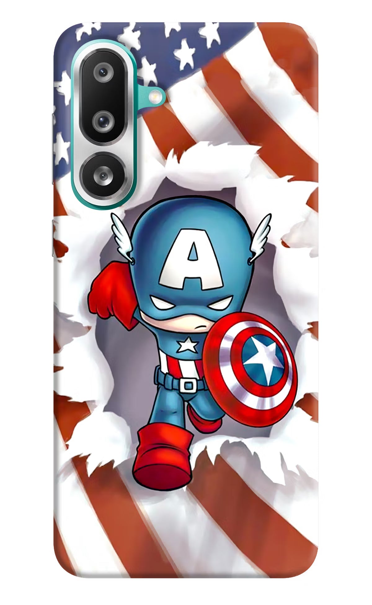 Captain America Samsung F56 Hard Case Back Cover by Casekaro