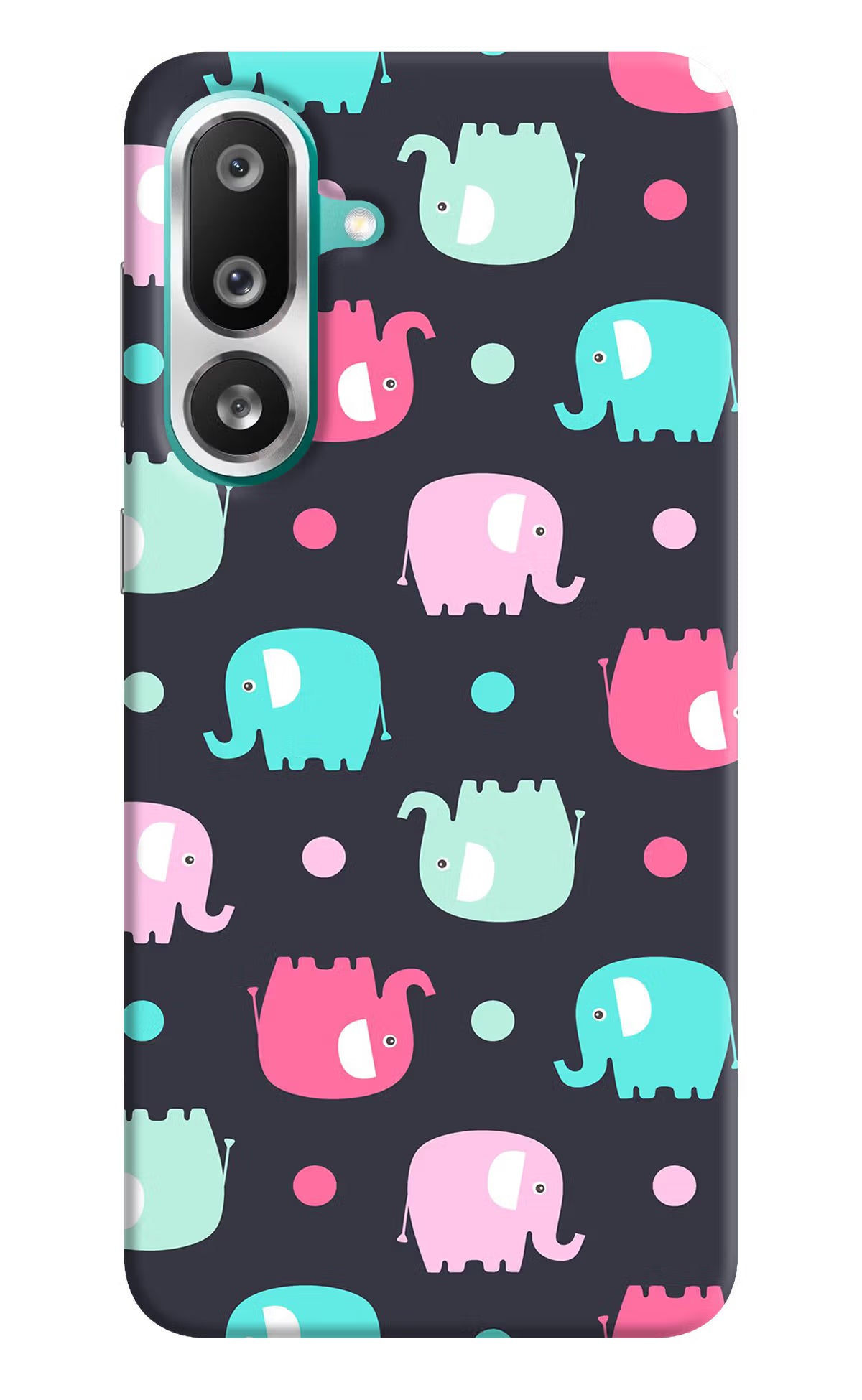 Elephants Samsung F56 Hard Case Back Cover by Casekaro