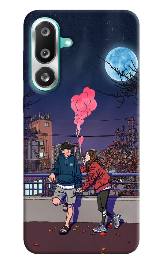 Chilling Couple Samsung F56 Hard Case Back Cover by Casekaro