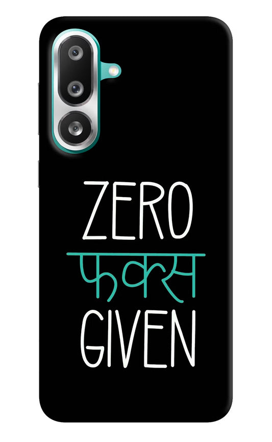 Zero Fucks Given Samsung F56 Hard Case Back Cover by Casekaro