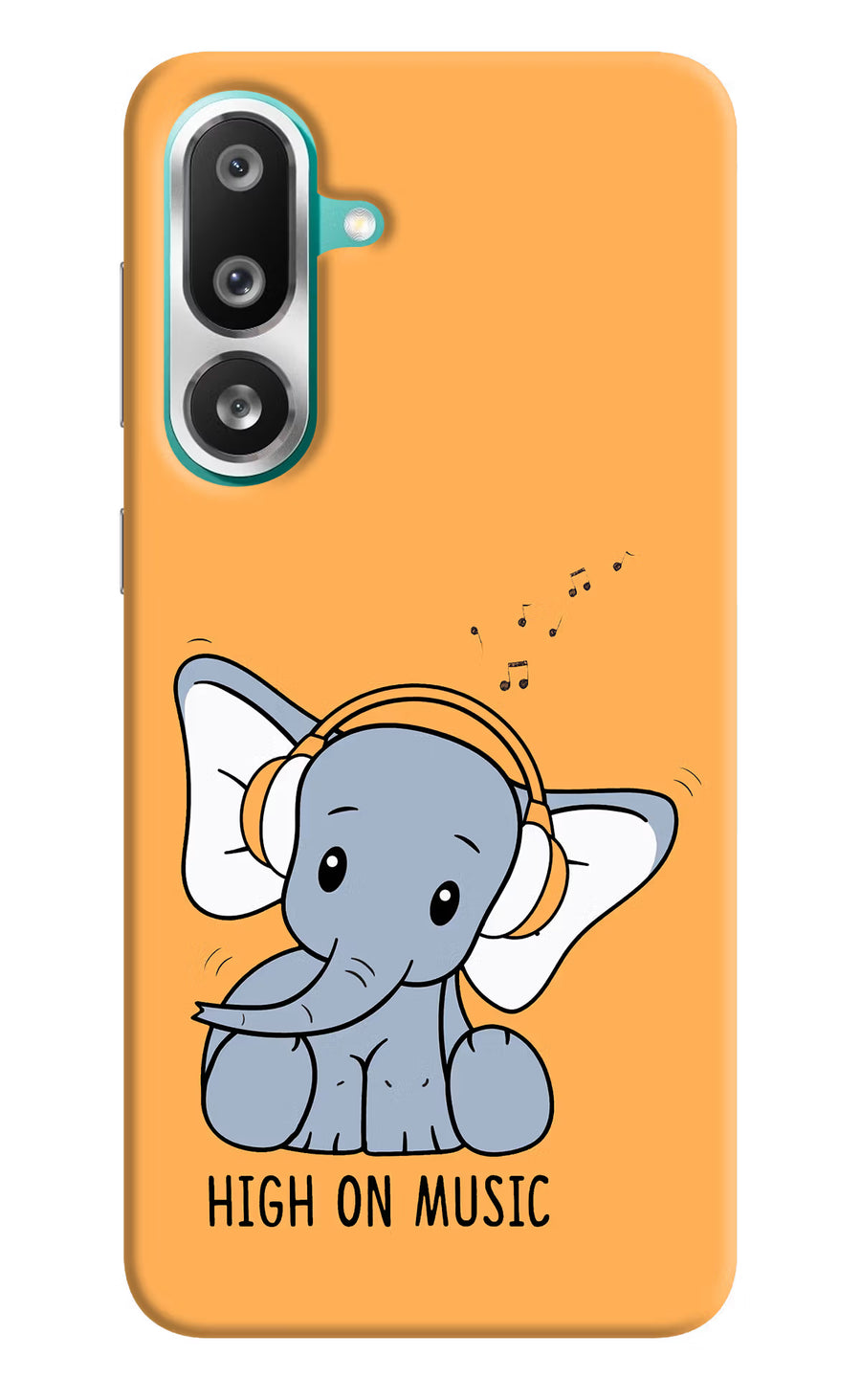 High On Music Samsung F56 Back Cover, Hard case