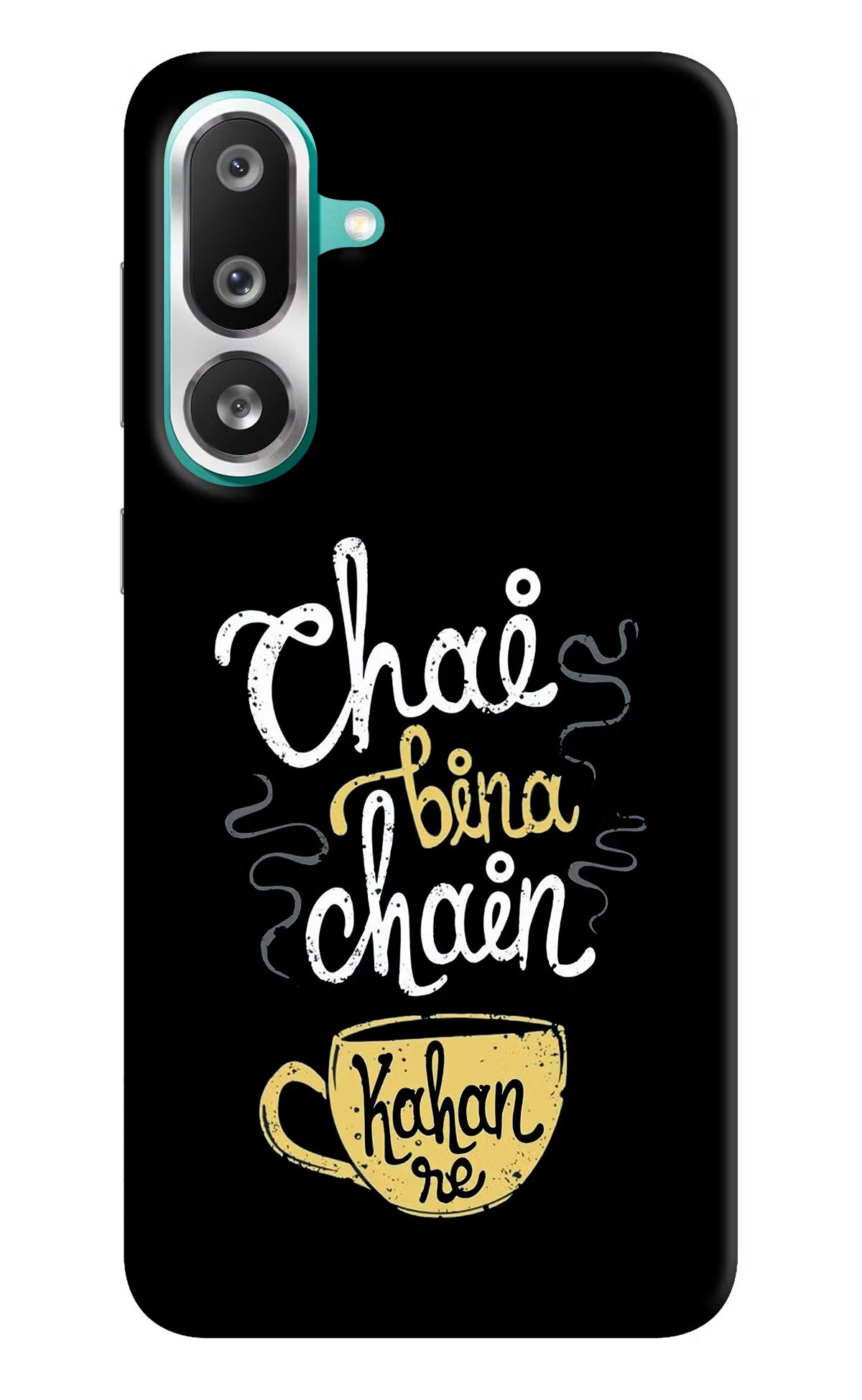 Chai Bina Chain Kaha Re Samsung F56 Hard Case Back Cover by Casekaro