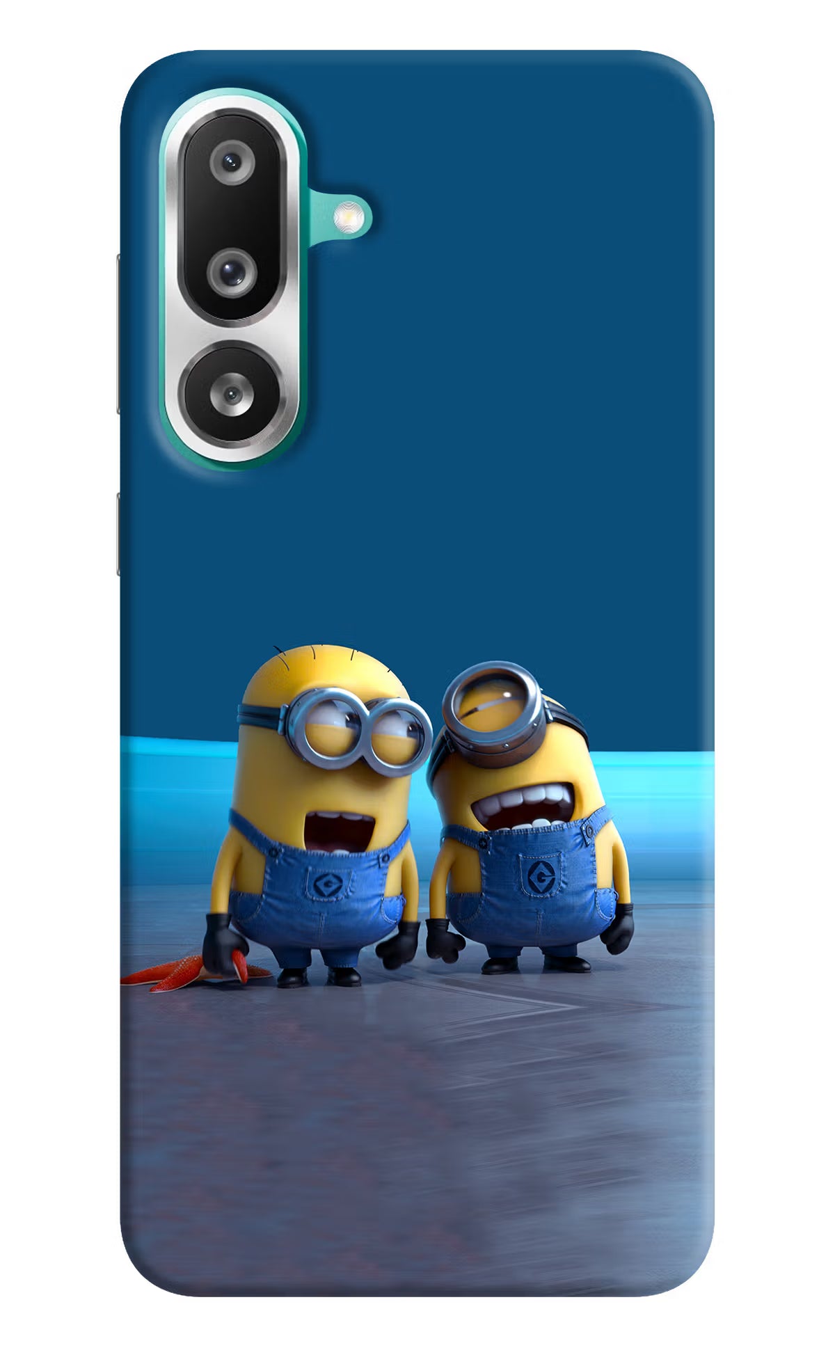 Minion Laughing Samsung F56 Hard Case Back Cover by Casekaro