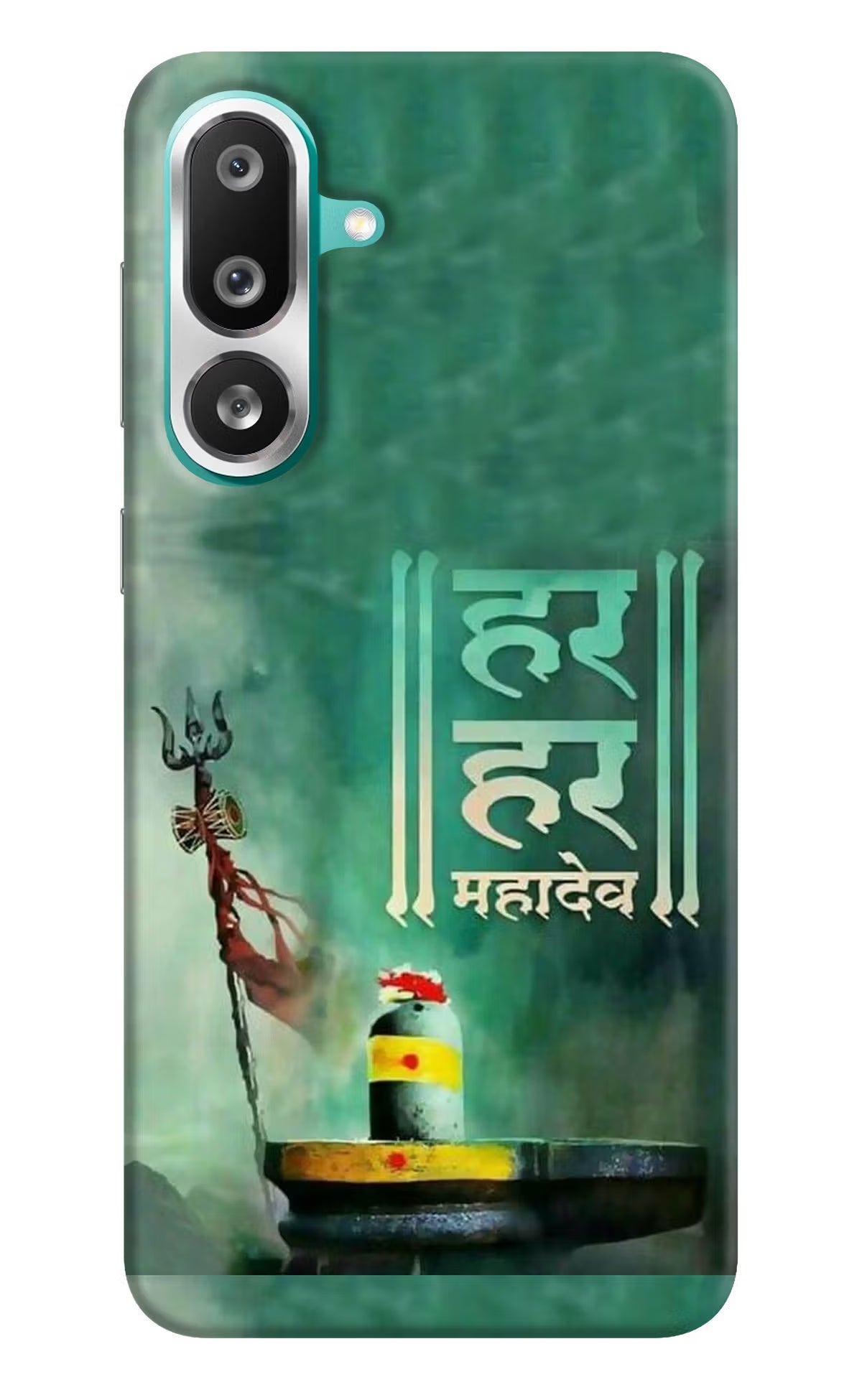 Har Har Mahadev Shivling Samsung F56 Hard Case Back Cover by Casekaro