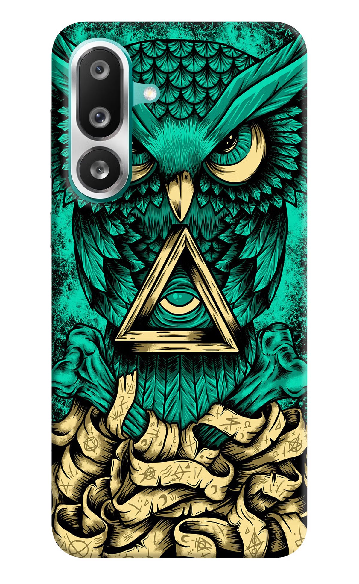 Green Owl Samsung F56 Hard Case Back Cover by Casekaro