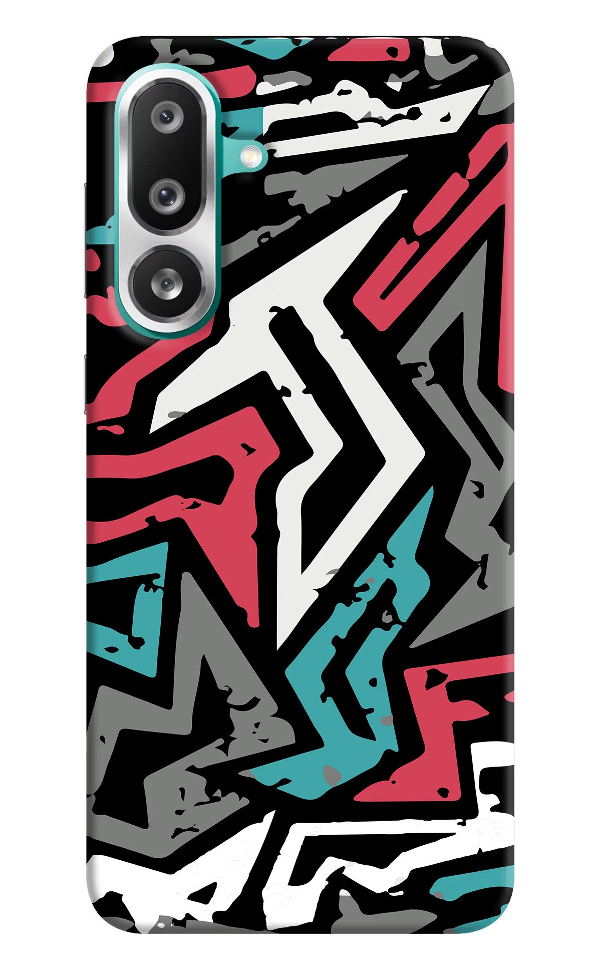 Geometric Graffiti Samsung F56 Hard Case Back Cover by Casekaro