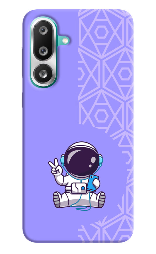 Cute Astronaut Chilling Samsung F56 Hard Case Back Cover by Casekaro