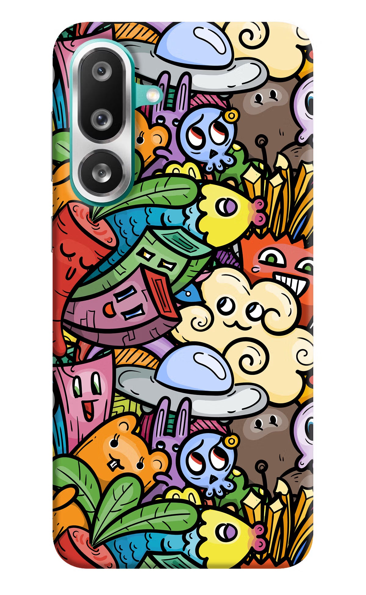 Veggie Doodle Samsung F56 Hard Case Back Cover by Casekaro
