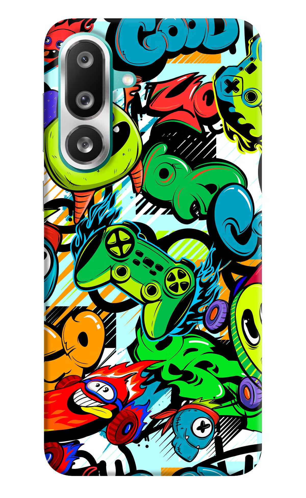 Game Doodle Samsung F56 Hard Case Back Cover by Casekaro