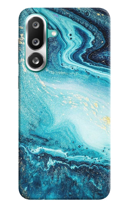Blue Glitter Marble Samsung F56 Hard Case Back Cover by Casekaro