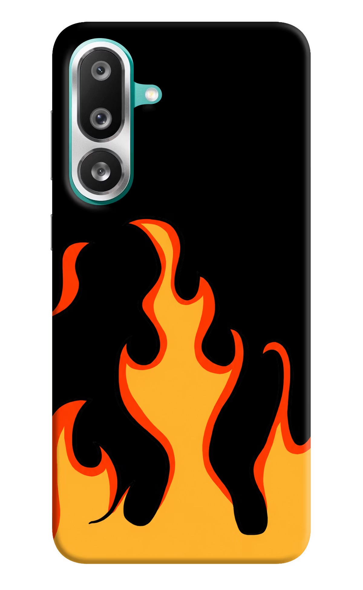 Fired Up – Black Samsung F56 Hard Case Back Cover by Casekaro