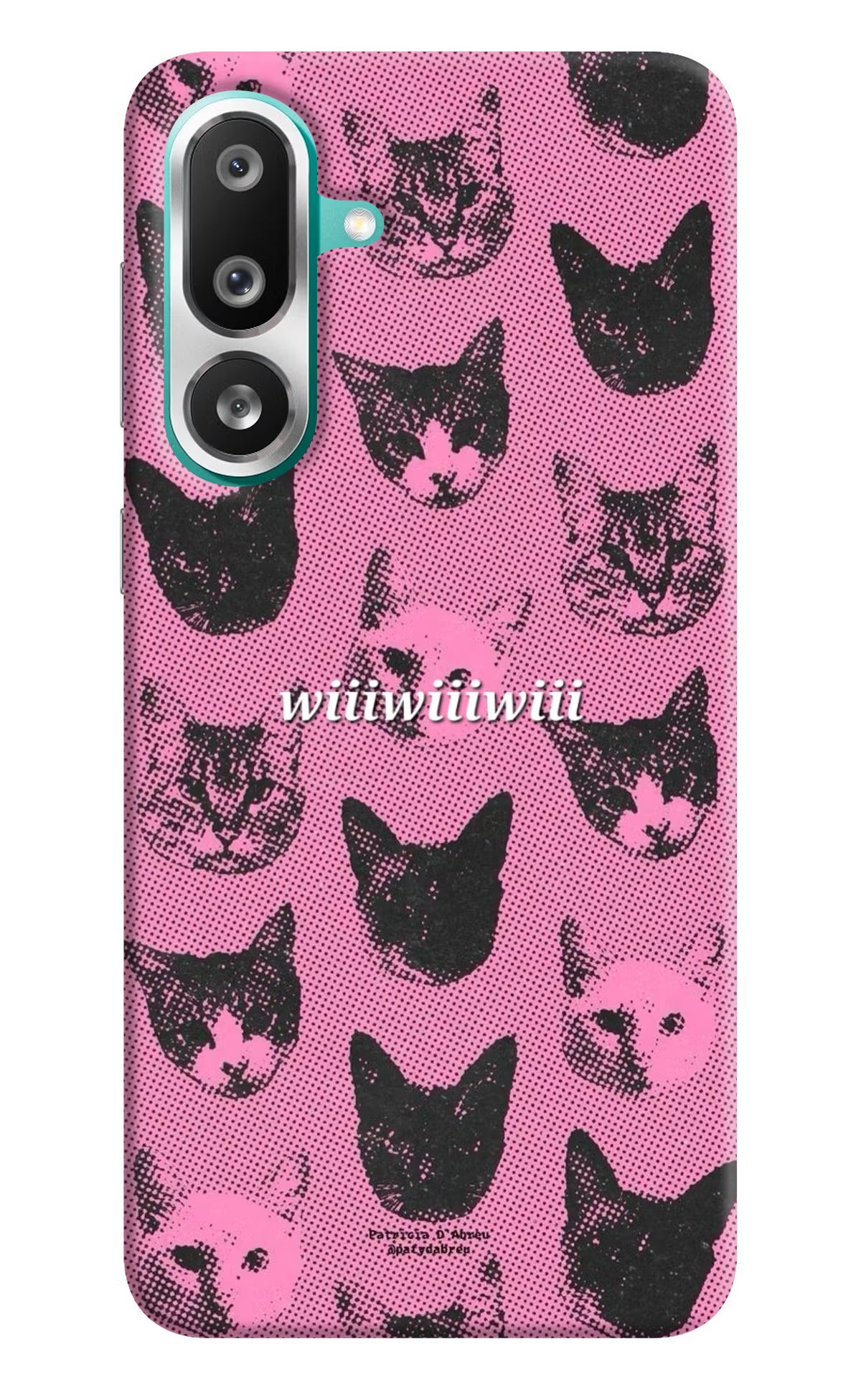 Pink Cats Samsung F56 Back Cover