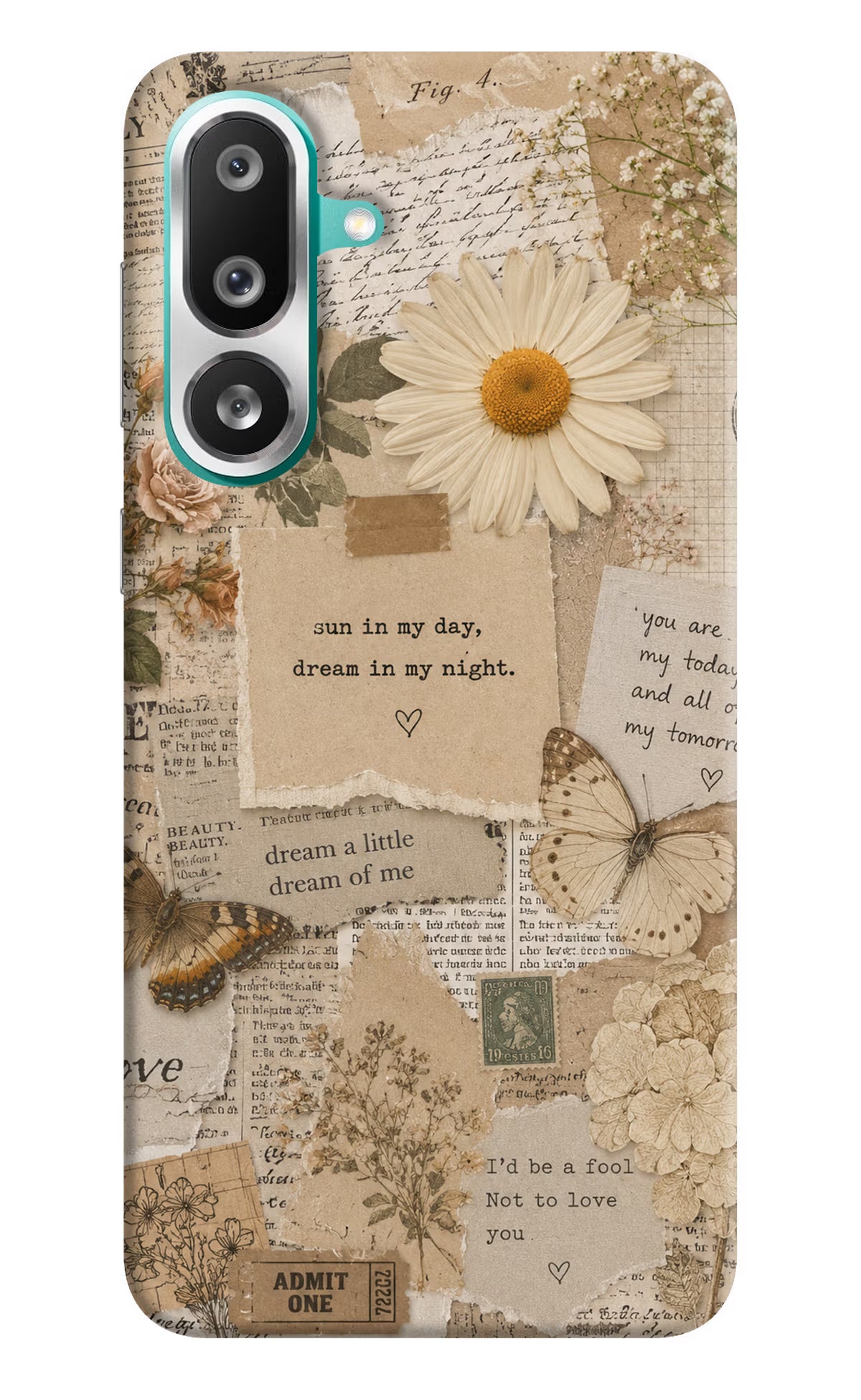 Vintage case Samsung F56 Back Cover