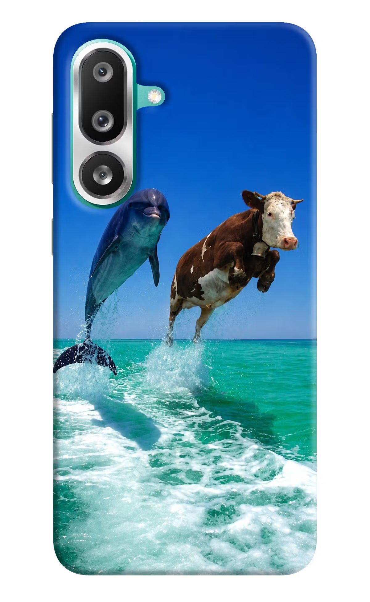 Dolphin vs Cow Samsung F56 Back Cover