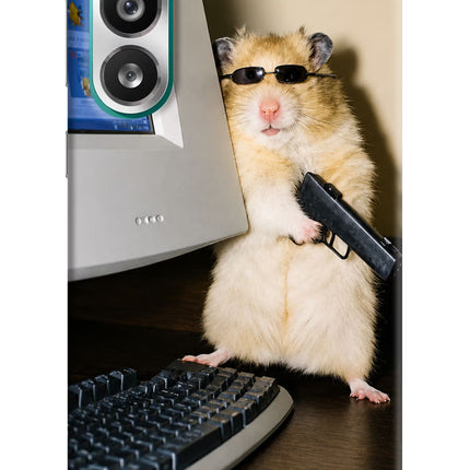 Hacker Hamster Samsung F56 Hard Case Back Cover by Casekaro