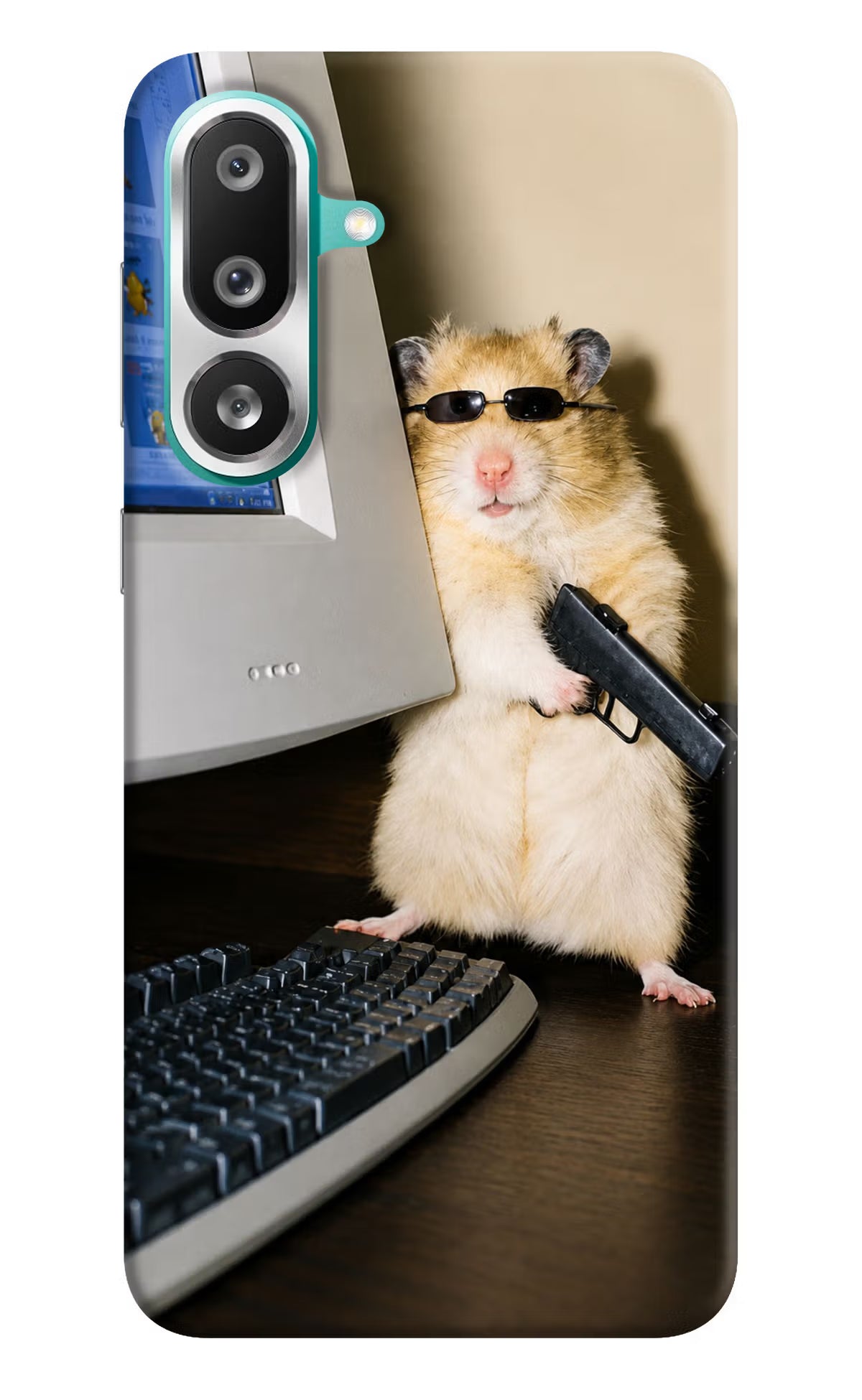 Hacker Hamster Samsung F56 Back Cover