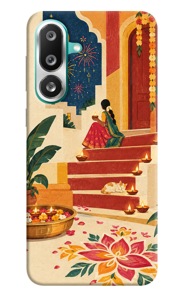 Diwali Rangoli Samsung F56 Back Cover