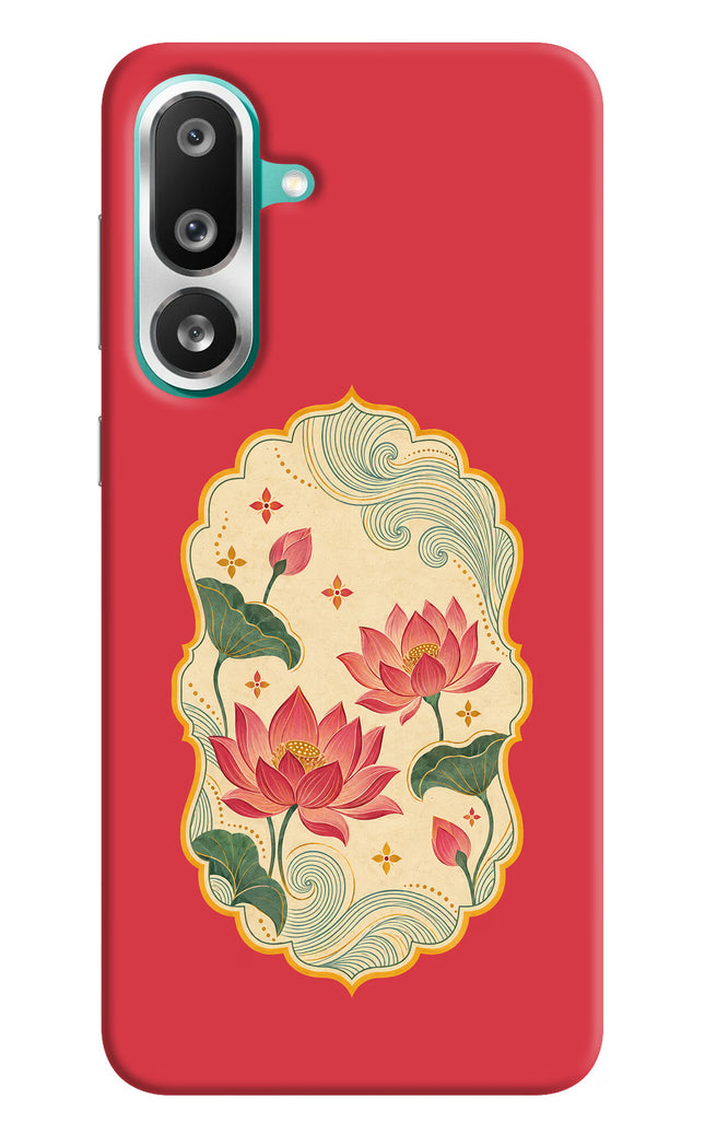 Pink Lotus Samsung F56 Back Cover