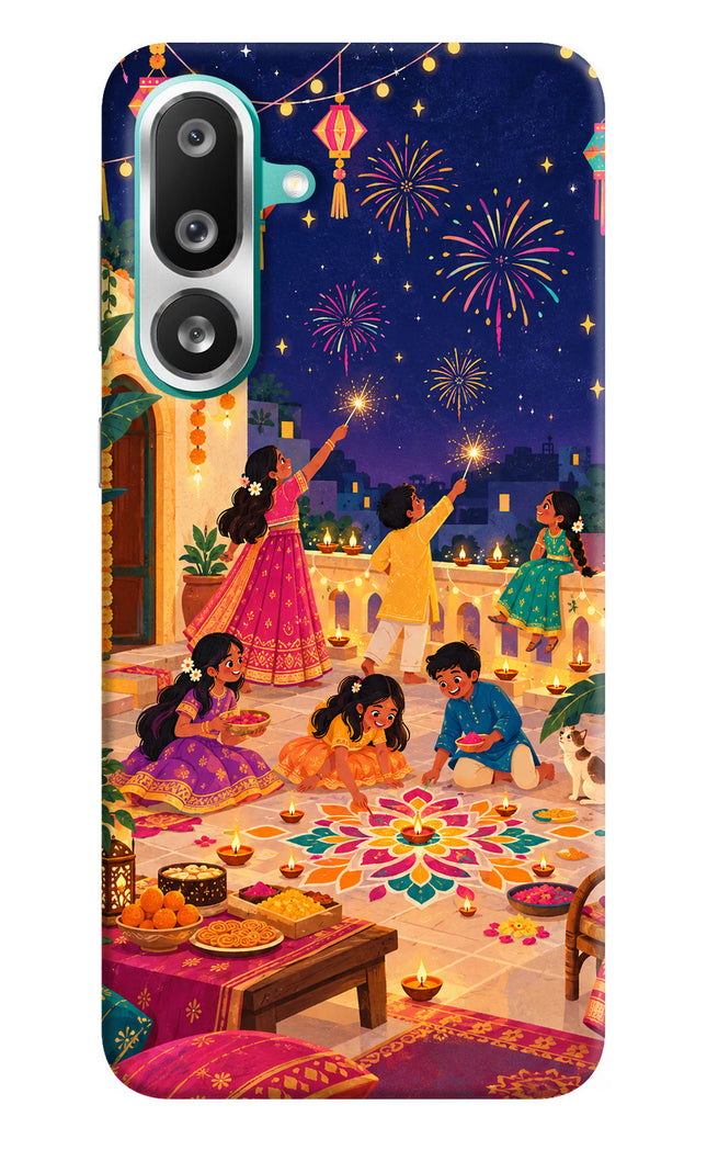 Diwali Night Samsung F56 Back Cover