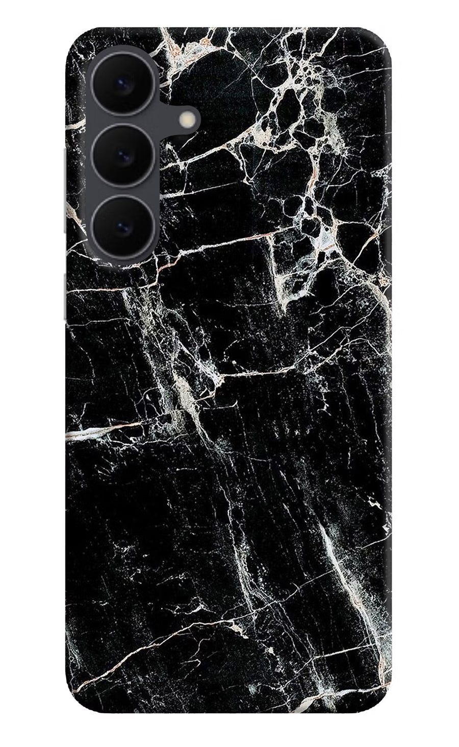 Black Marble Texture Samsung S25 FE 5G Back Cover, Hard case