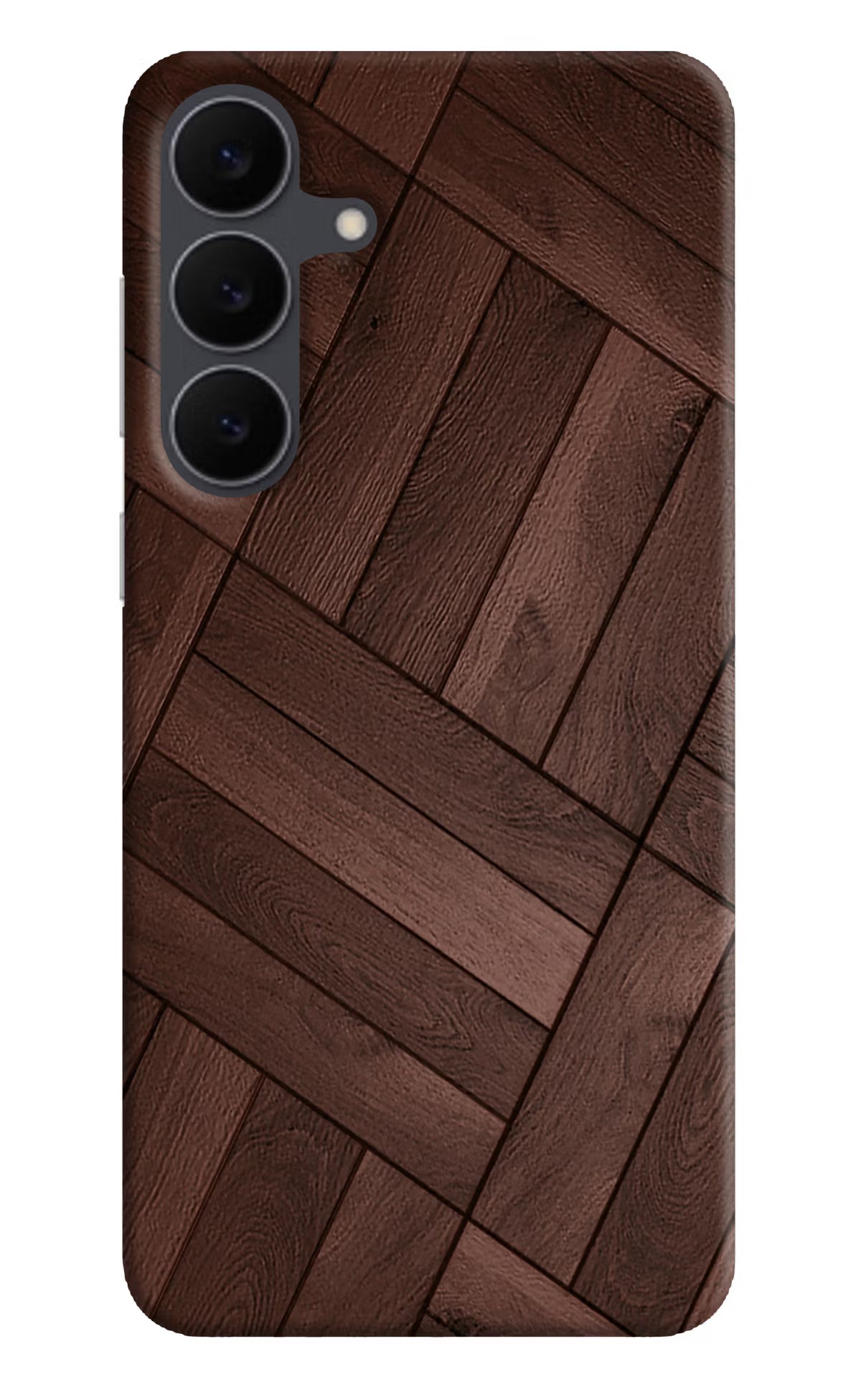 Wooden Texture Design Samsung S25 FE 5G Hard Case Back Cover by Casekaro