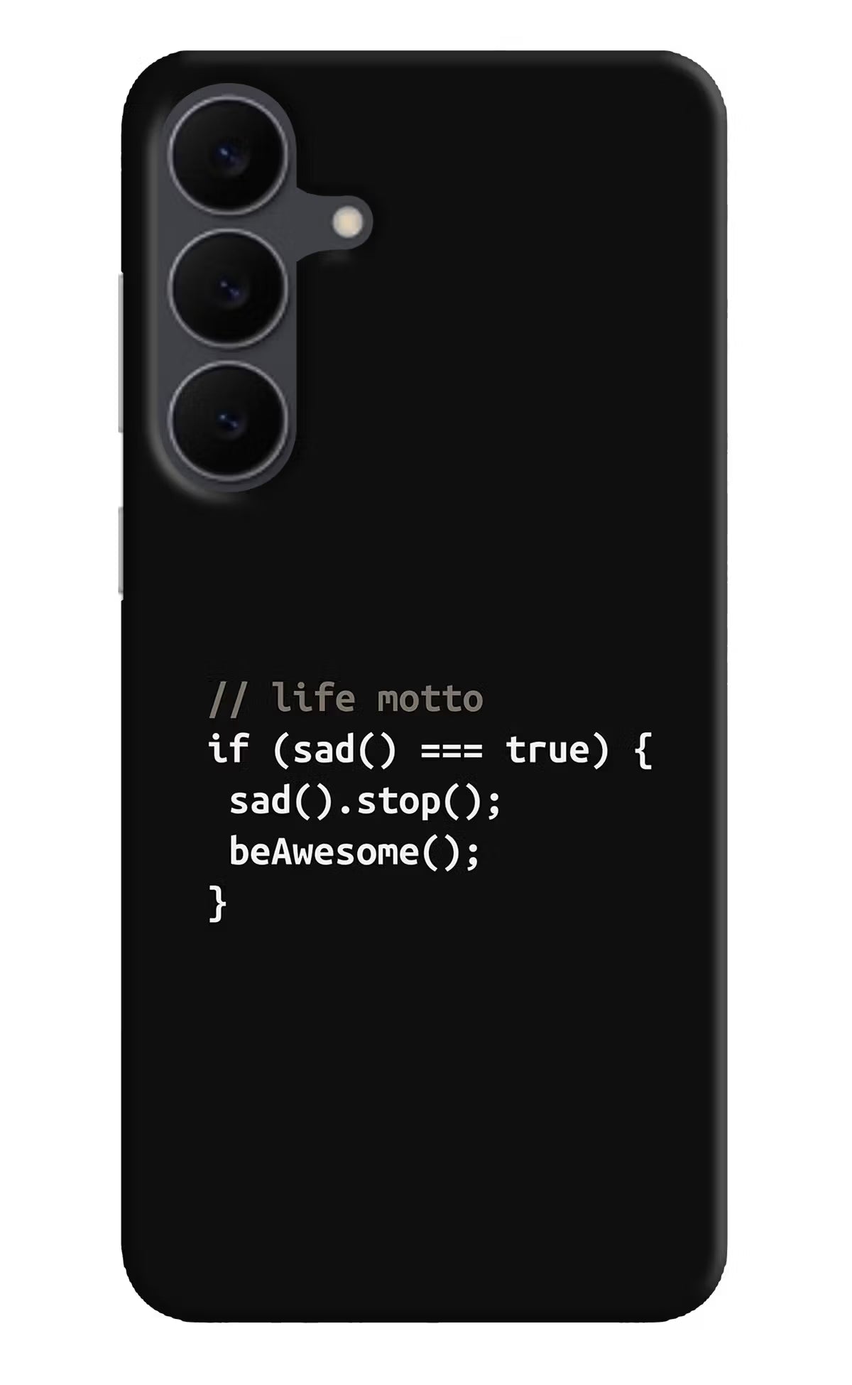 Life Motto Code Samsung S25 FE 5G Hard Case Back Cover by Casekaro