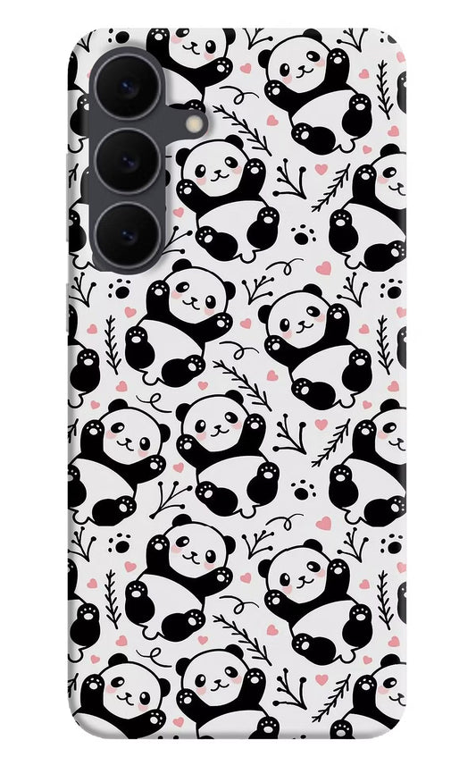 Cute Panda Samsung S25 FE 5G Hard Case Back Cover by Casekaro