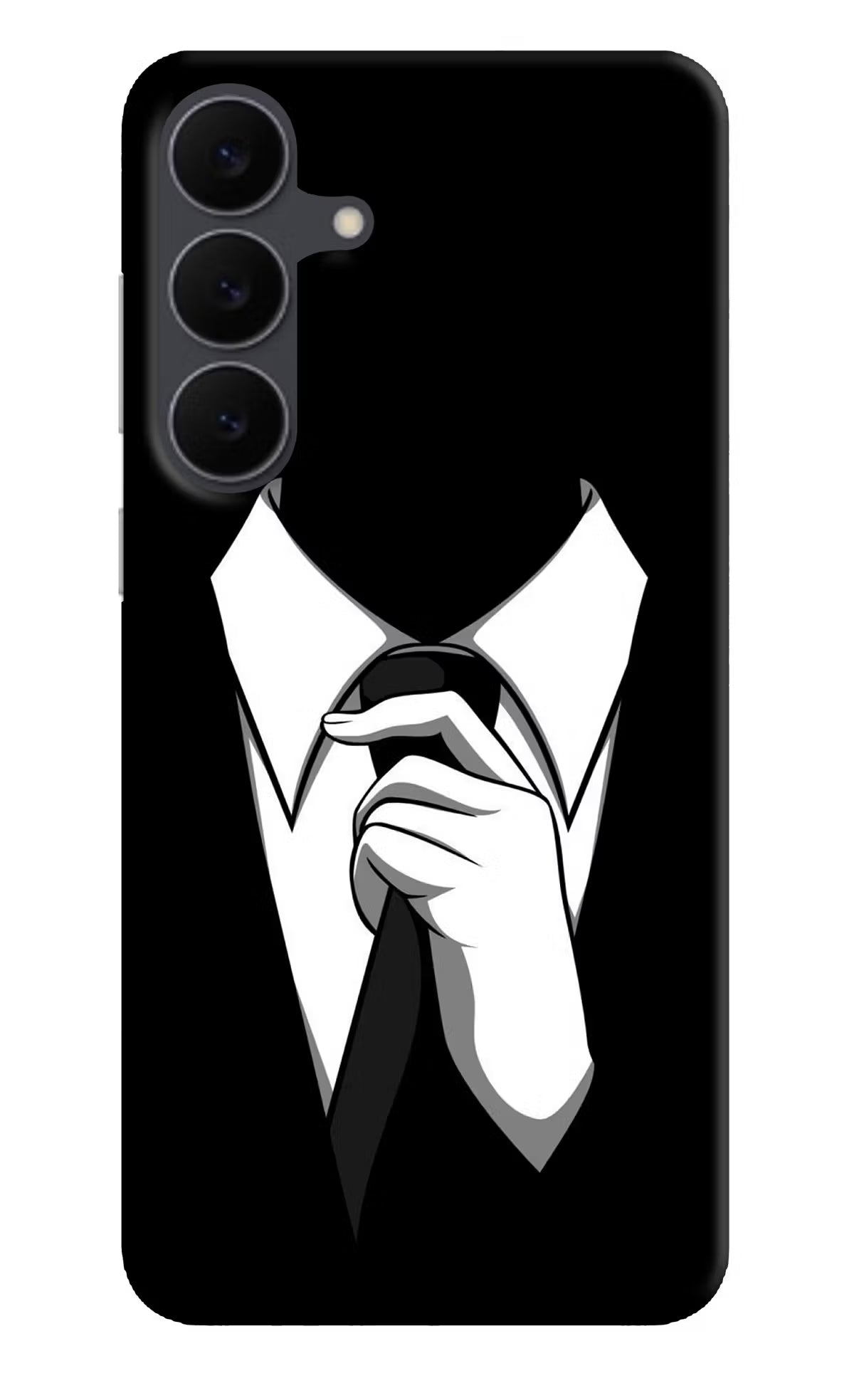Black Tie Samsung S25 FE 5G Hard Case Back Cover by Casekaro
