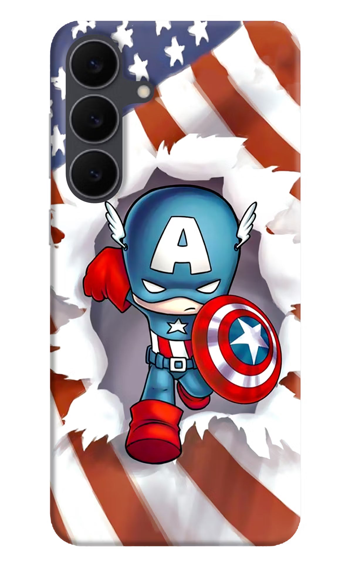 Captain America Samsung S25 FE 5G Hard Case Back Cover by Casekaro