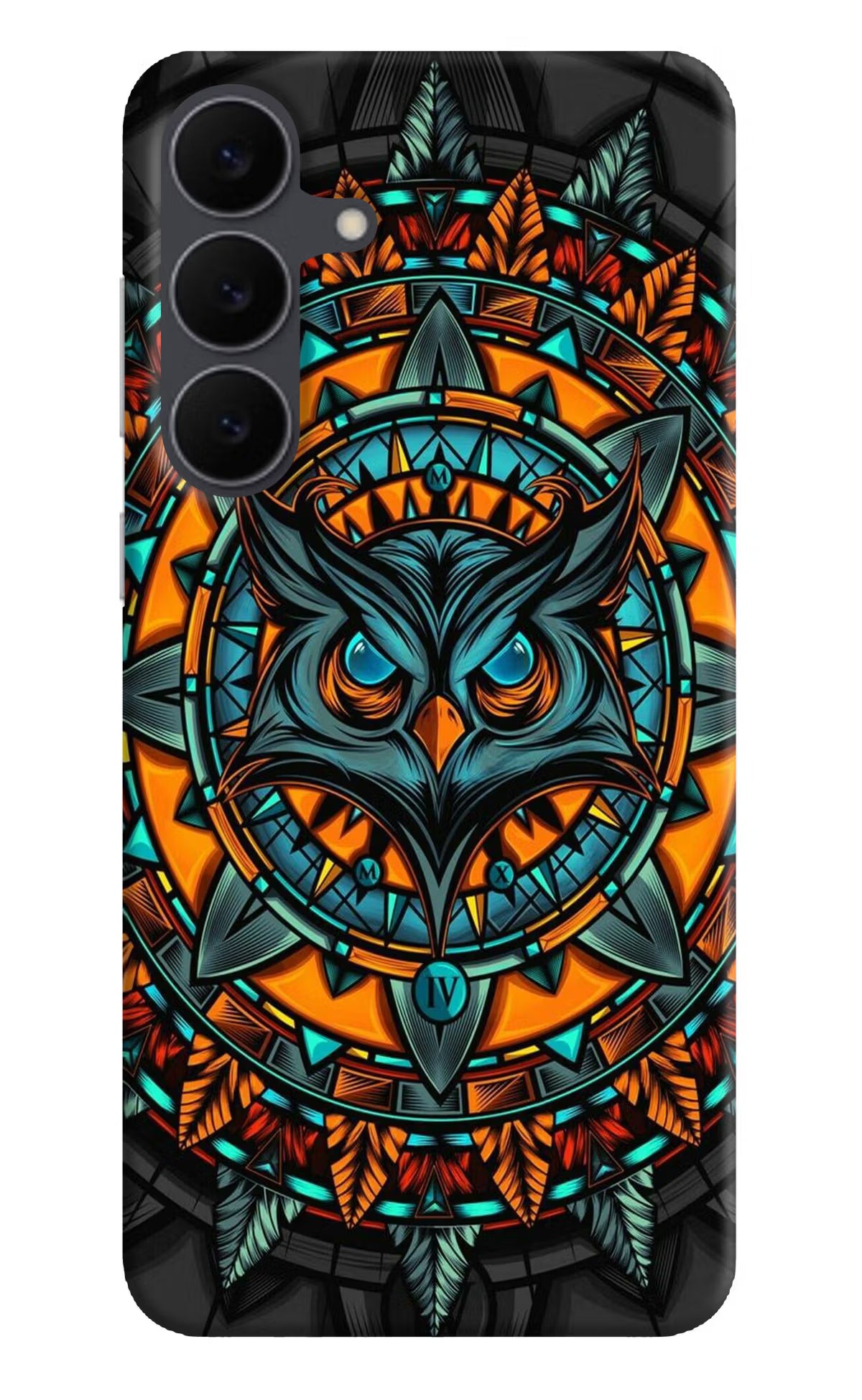 Angry Owl Art Samsung S25 FE 5G Hard Case Back Cover by Casekaro
