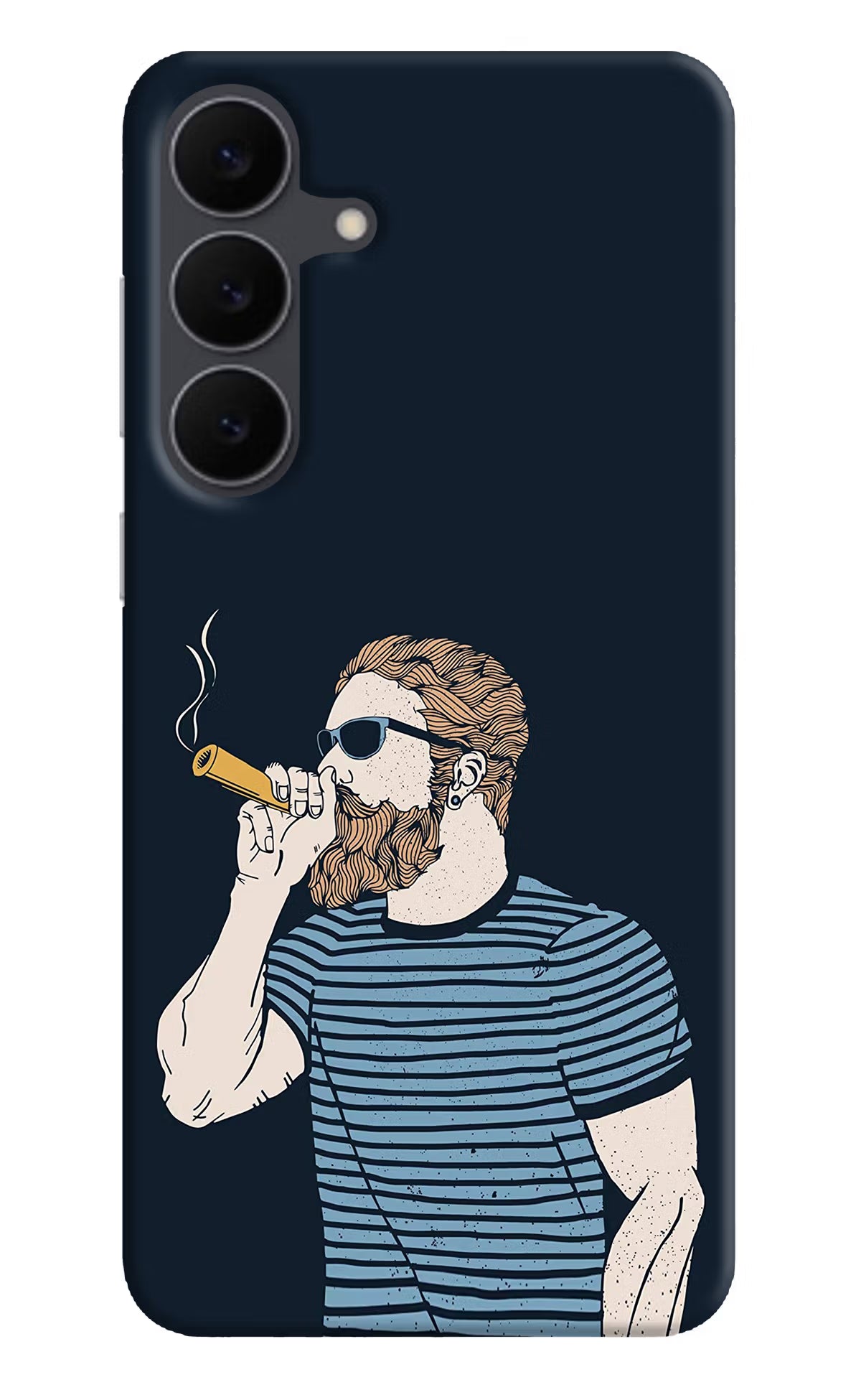 Smoking Samsung S25 FE 5G Hard Case Back Cover by Casekaro