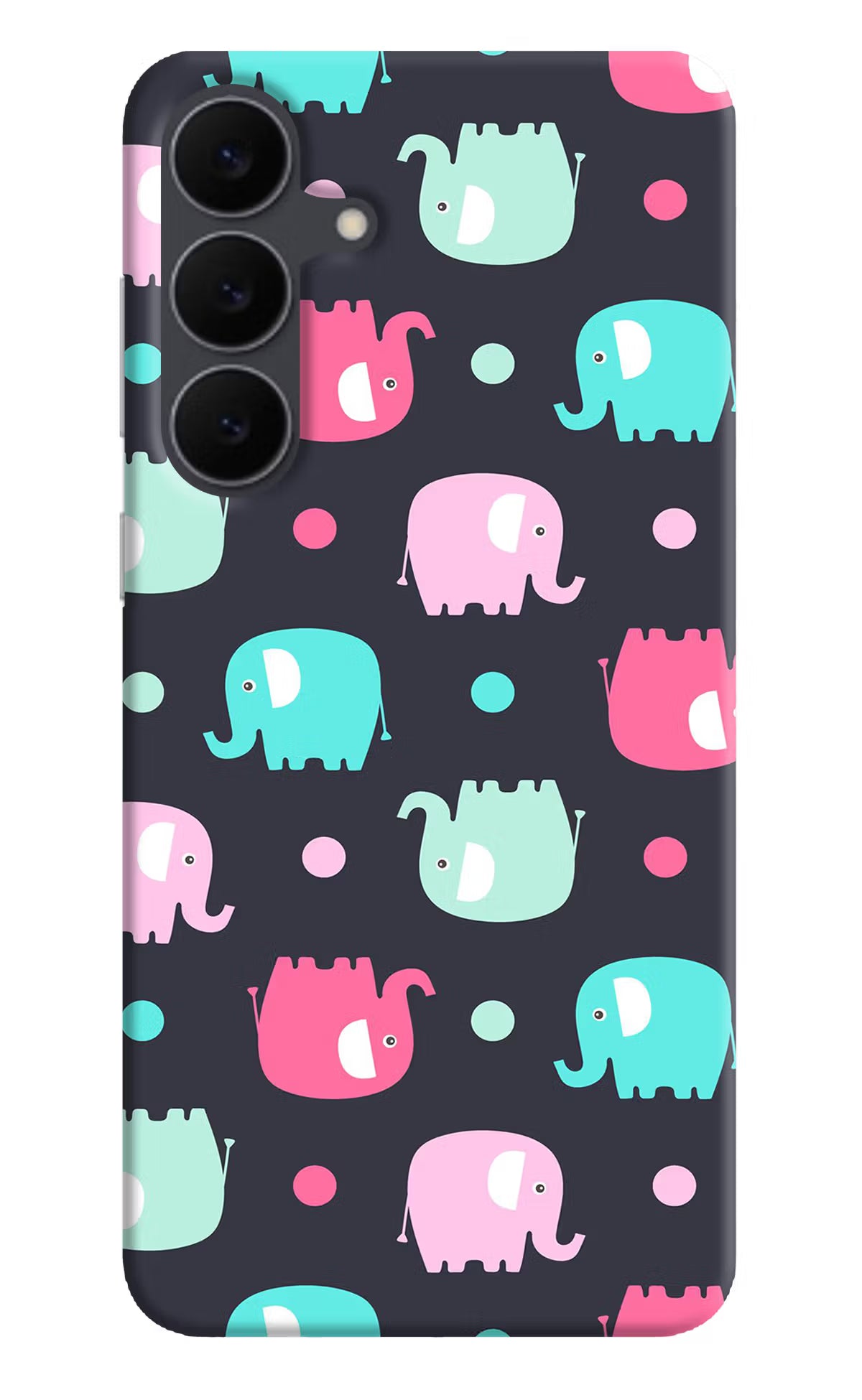 Elephants Samsung S25 FE 5G Hard Case Back Cover by Casekaro