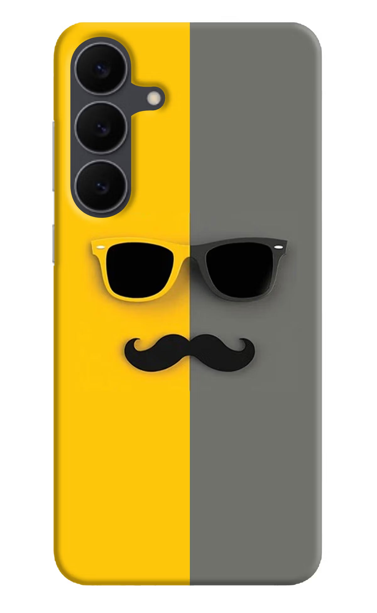Sunglasses with Mustache Samsung S25 FE 5G Hard Case Back Cover by Casekaro
