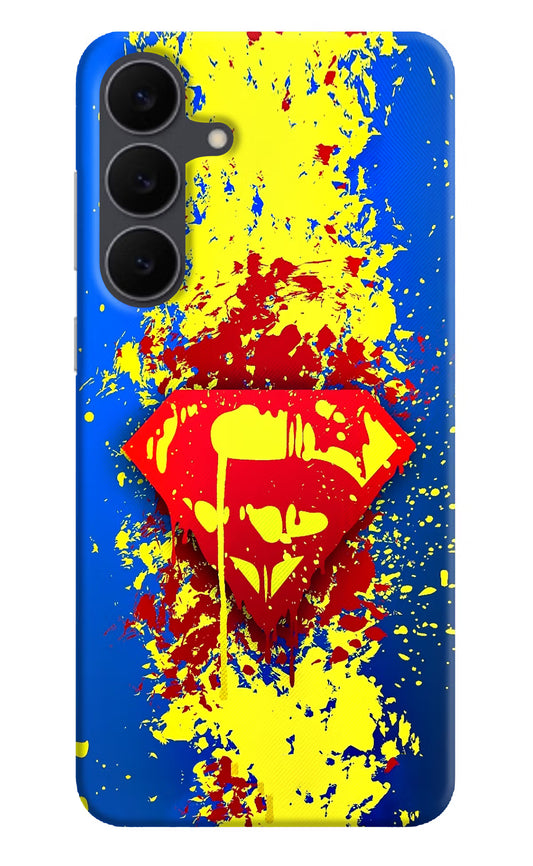 Superman logo Samsung S25 FE 5G Hard Case Back Cover by Casekaro