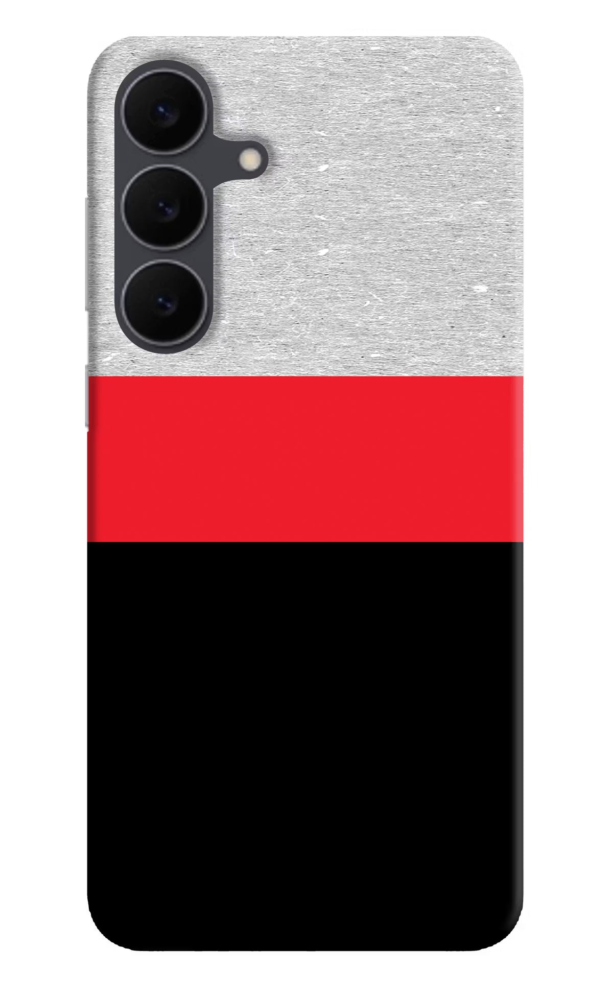 Tri Color Pattern Samsung S25 FE 5G Hard Case Back Cover by Casekaro