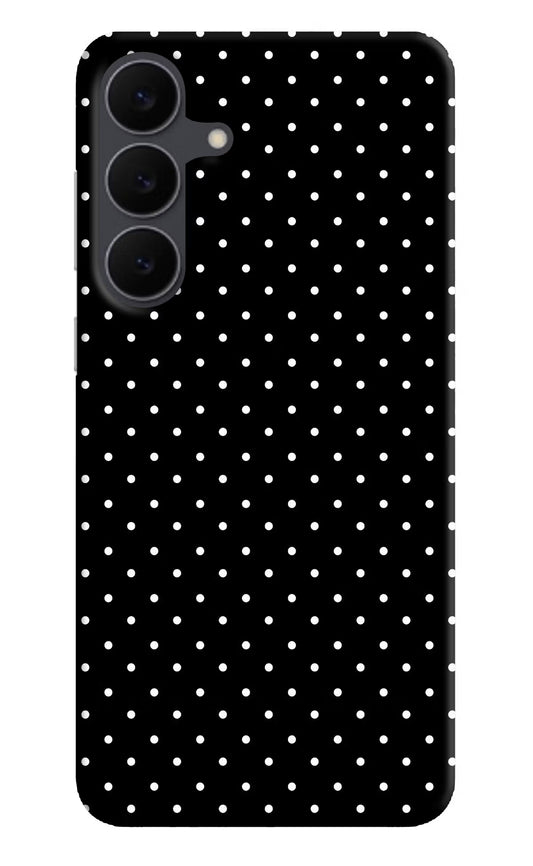 White Dots Samsung S25 FE 5G Hard Case Back Cover by Casekaro