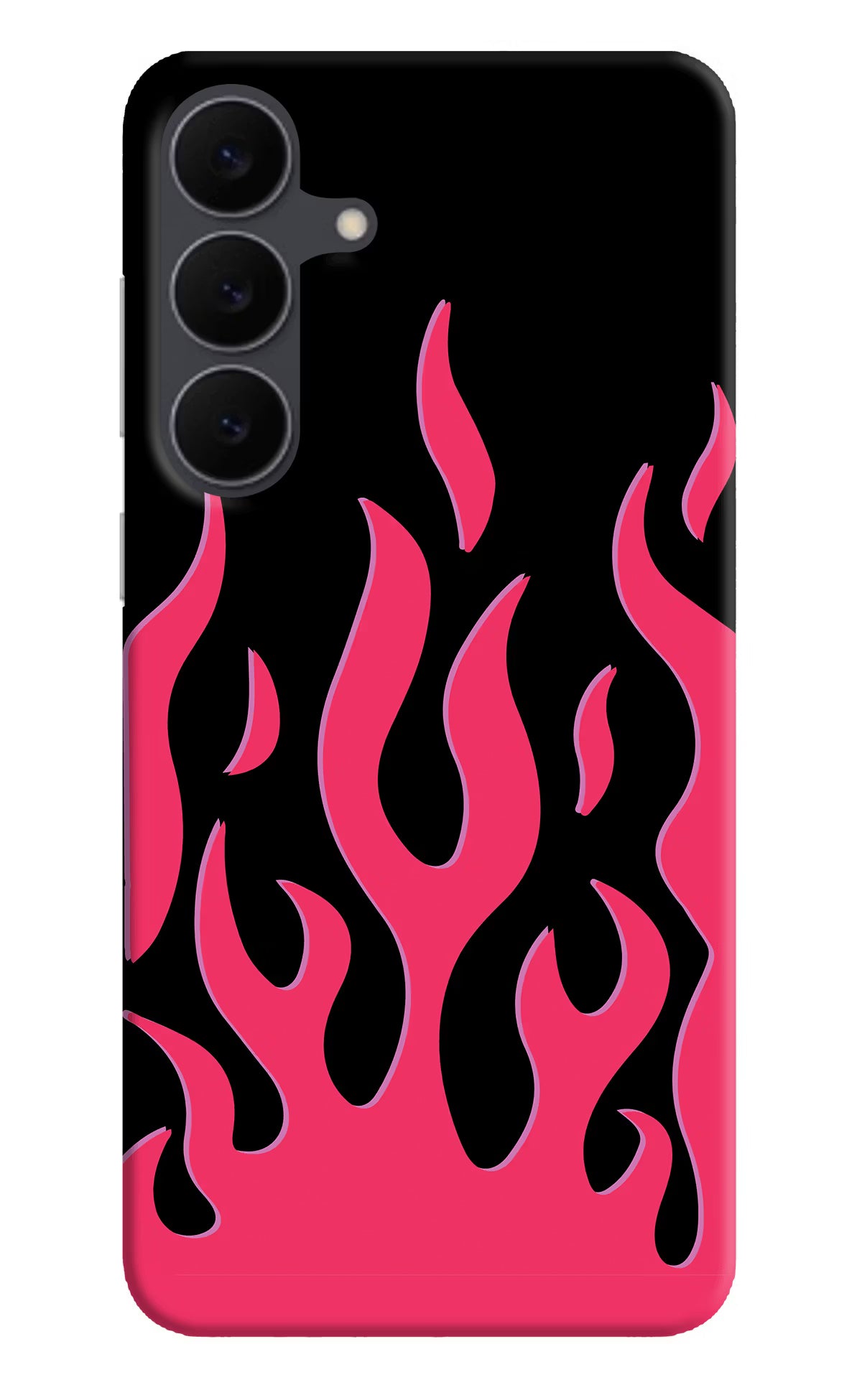 Fire Flames Samsung S25 FE 5G Hard Case Back Cover by Casekaro