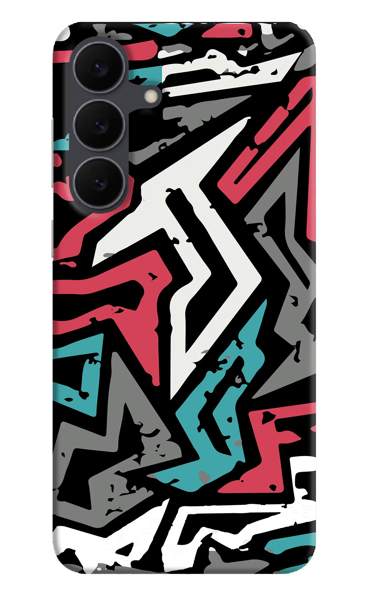 Geometric Graffiti Samsung S25 FE 5G Hard Case Back Cover by Casekaro