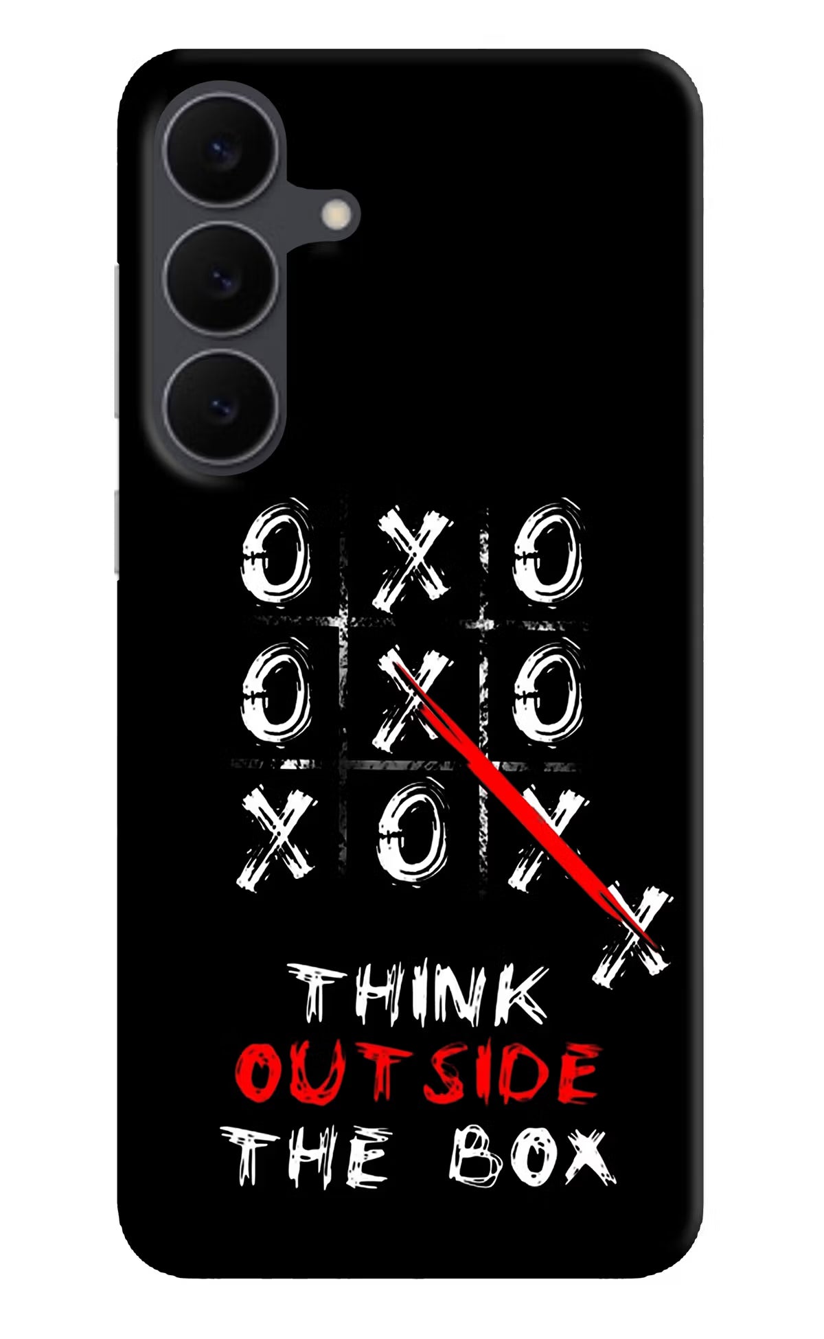 Think out of the BOX Samsung S25 FE 5G Hard Case Back Cover by Casekaro