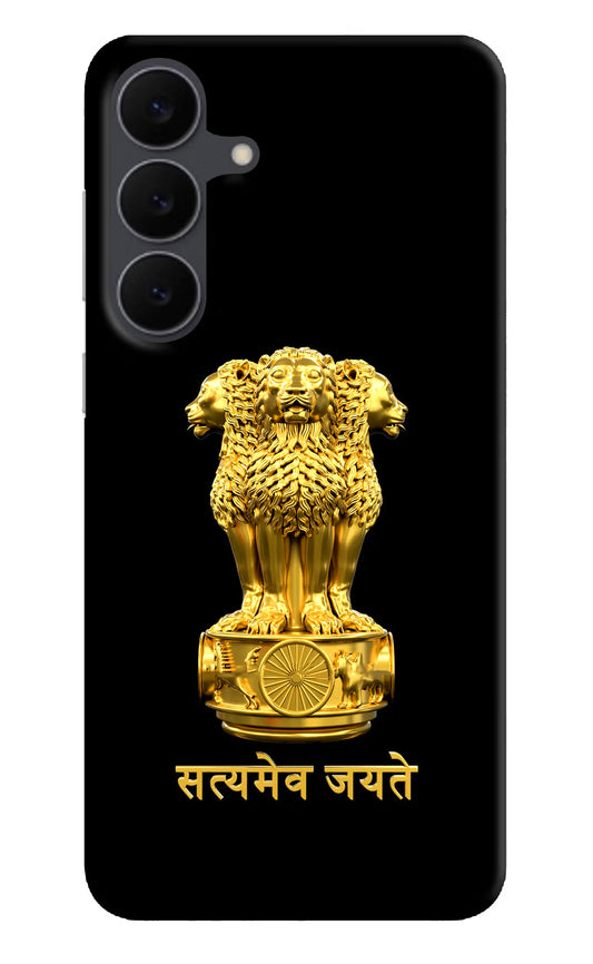 Satyamev Jayate Golden Samsung S25 FE 5G Hard Case Back Cover by Casekaro