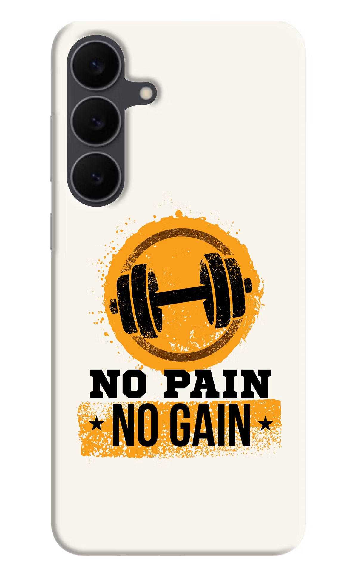 No Pain No Gain Samsung S25 FE 5G Hard Case Back Cover by Casekaro