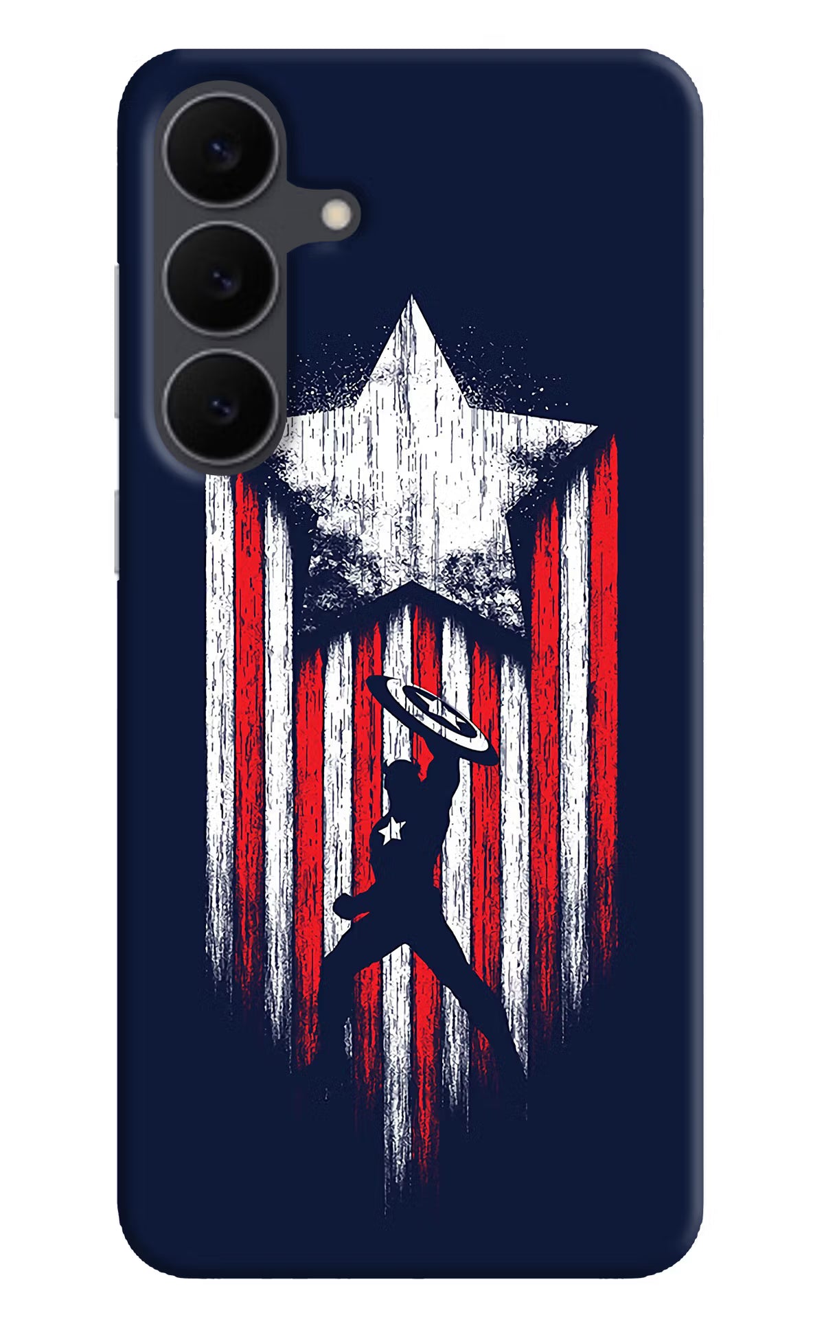 Captain America Marvel Art Samsung S25 FE 5G Hard Case Back Cover by Casekaro