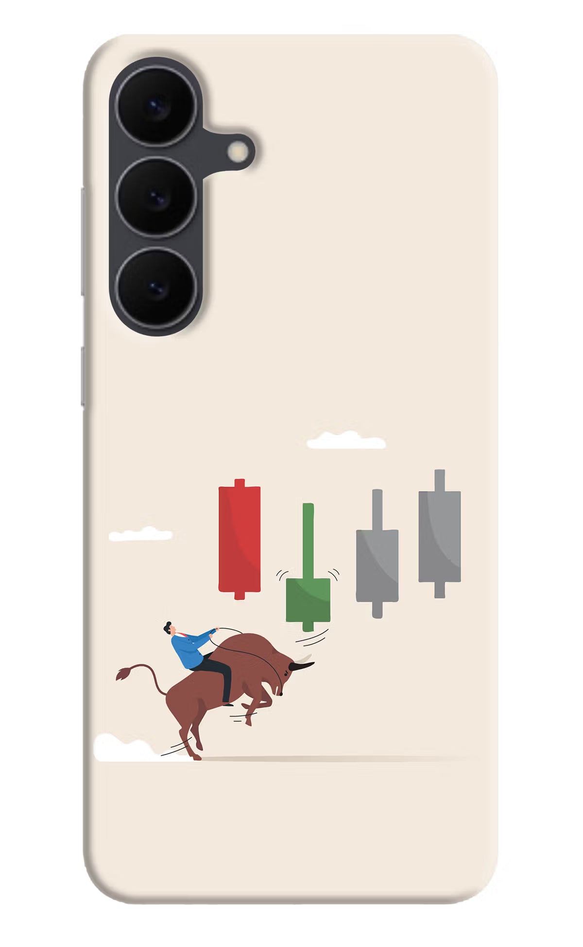 Bull Trading Momentum Samsung S25 FE 5G Hard Case Back Cover by Casekaro