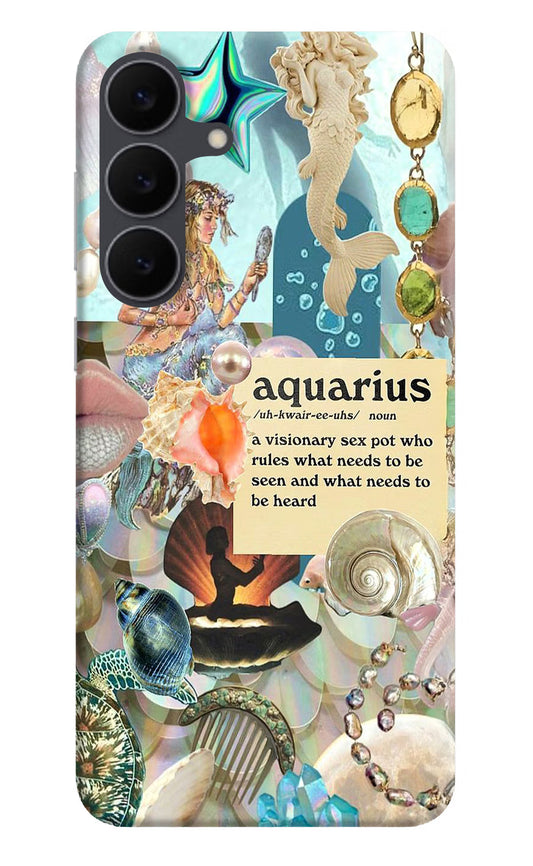 Aquarius Zodiac Samsung S25 FE 5G Hard Case Back Cover by Casekaro